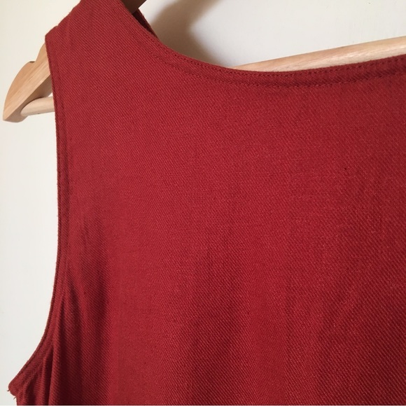 NWOT Uniqlo Linen Blend Sleeveless Dress - Picture 3 of 5